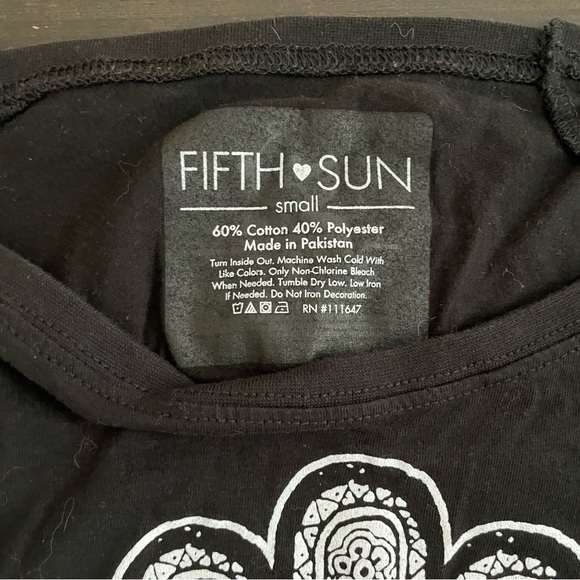 Boatneck Hamsa Long Sleeve Top - Picture 2 of 2